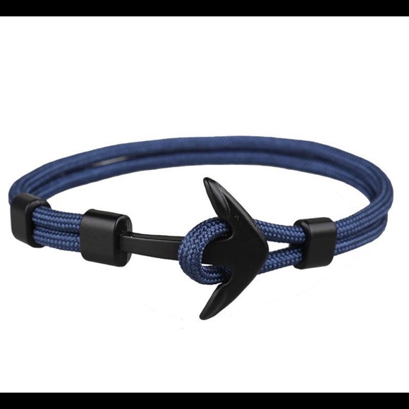Paracord Anchor Bracelet “Dark Seas” Navy NWOT - Picture 1 of 1